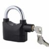 Anti-Theft Siren Alarm Lock Motor for Home, Bike, Shop, Garage Padlock with Smart Motion Sensor (Black) - Image 4
