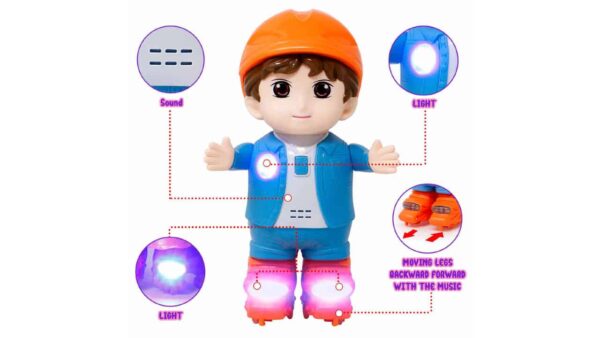 Musical Dancing Pulley Boy with Flashing Lights & Music - Image 3