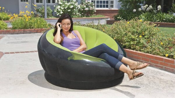 Intex Inflatable Empire Chair, 44" X 43" X 27", Color May Vary, 1 Chair, With Intex Pump - Image 5