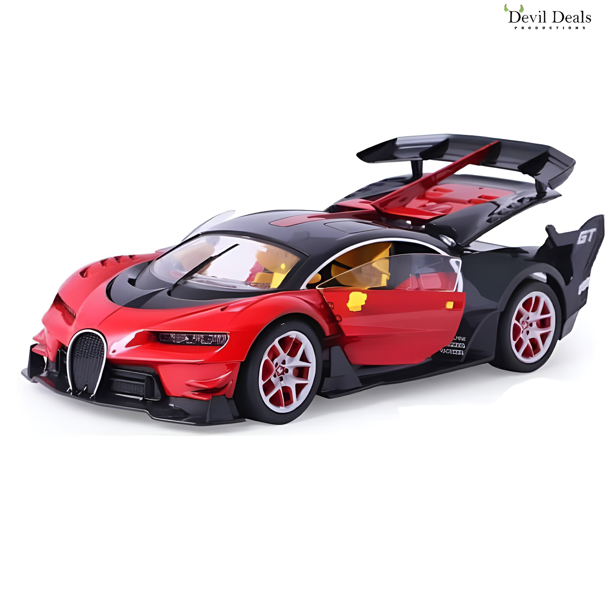 Remote Control RC Car with Opening Doors and Convertible 1:14 Scale Rechargeable Car Toy - Image 2
