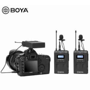 Boya BY-WM8 Pro-K2 UHF Dual-Channel Wireless Microphone System with One Receiver and Two Transmitter