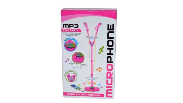 MP3 Star Party Dual Microphone with MP3 Function with Adjustable Heights for Kids, Children - Image 5