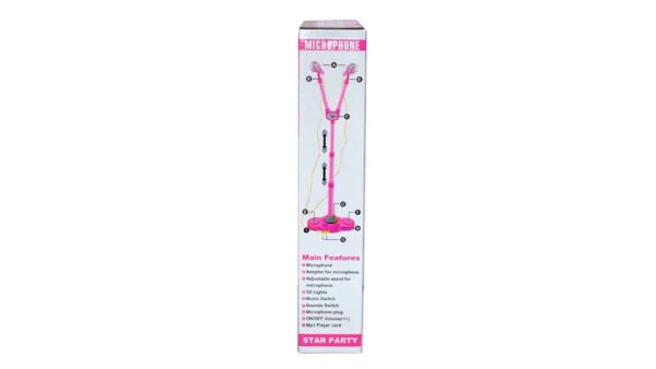 MP3 Star Party Dual Microphone with MP3 Function with Adjustable Heights for Kids, Children - Image 7