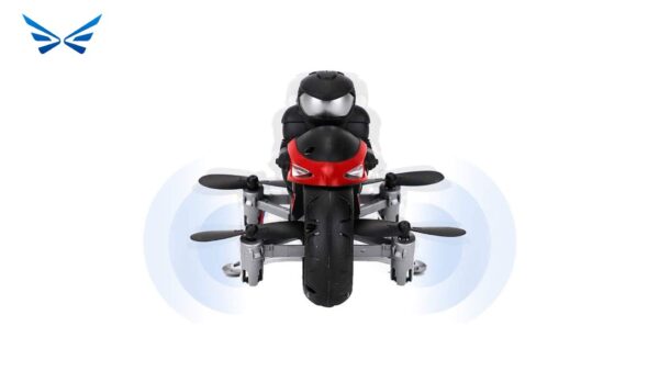 Motorcycle Drone 4 CH Remote Control Flying Bike Toy Drone - Image 5