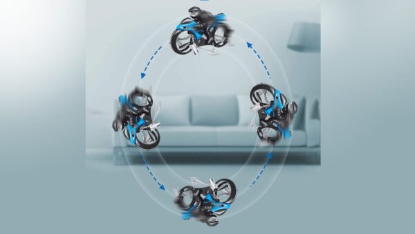 Motorcycle Drone 4 CH Remote Control Flying Bike Toy Drone - Image 7