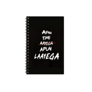 Spiral Notebook Diary A5 200 Pages - Apna Time Aayega