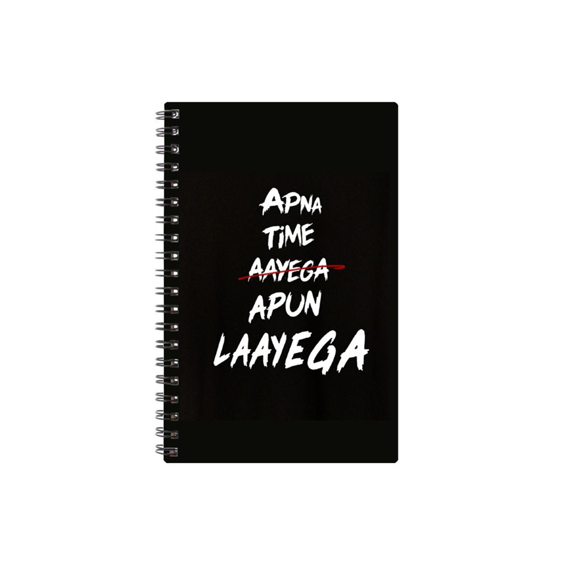 Spiral Notebook Diary A5 200 Pages - Apna Time Aayega