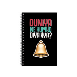 Spiral Notebook Diary A5 200 Pages - Duniya Ne Hamko Diya Kya