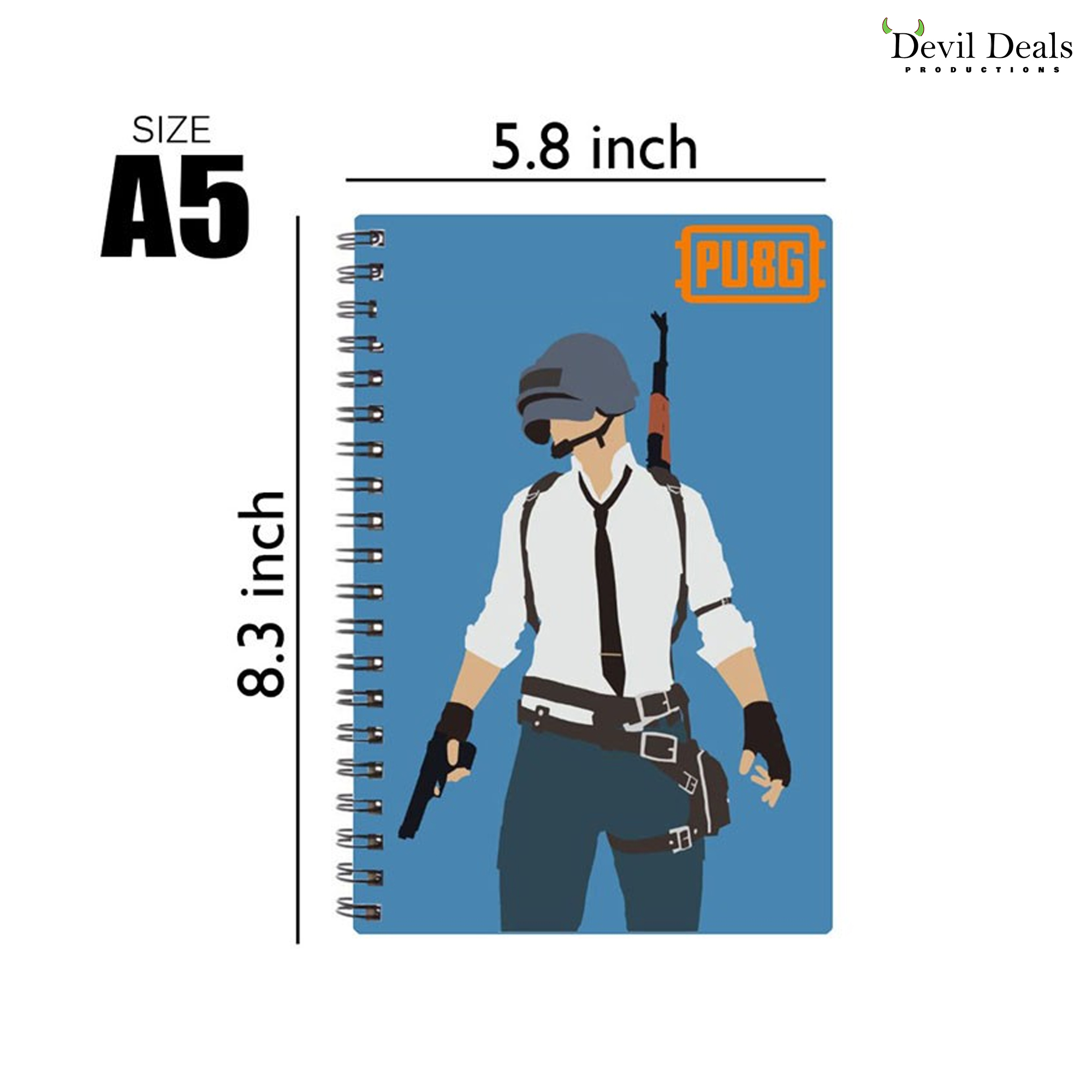 Spiral Notebook Diary A5 200 Pages - PUBG - Image 2