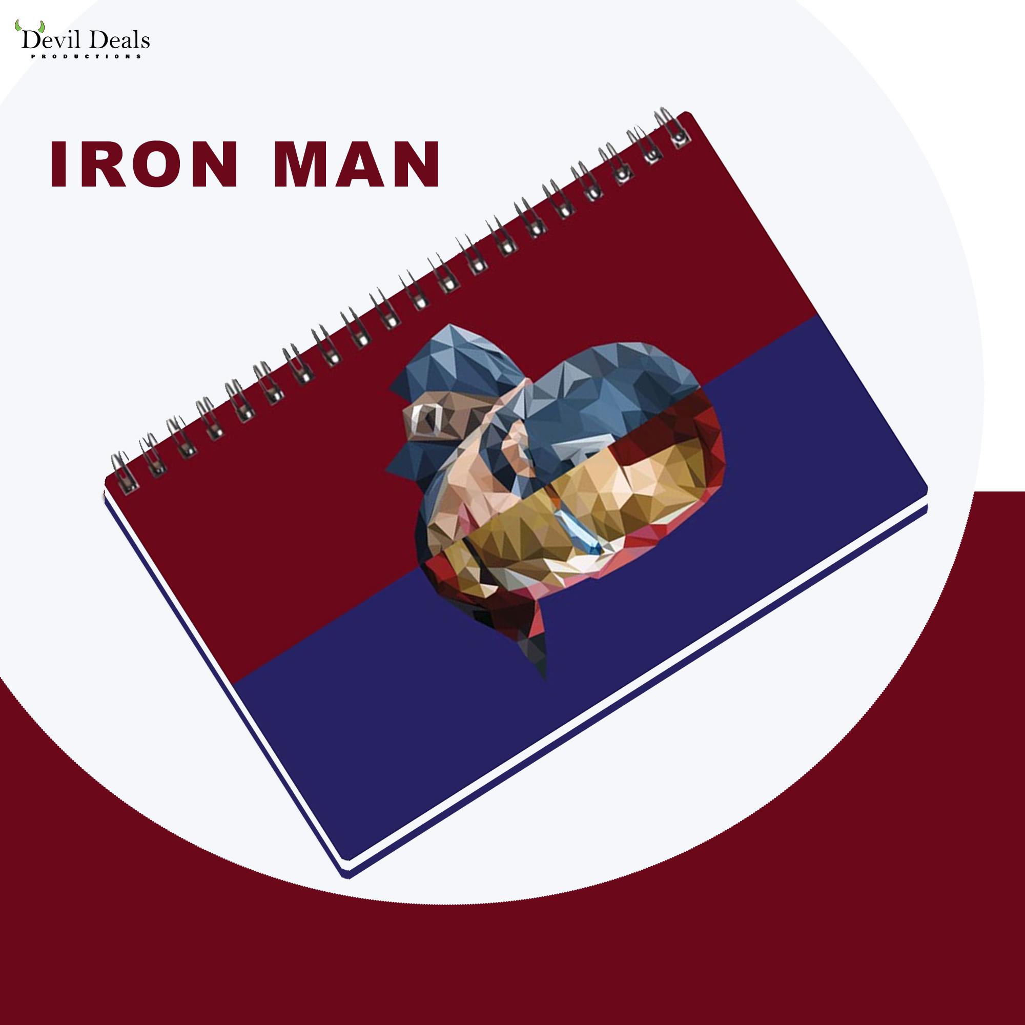 Spiral Notebook Diary A5 200 Pages - Iron Man - Image 5