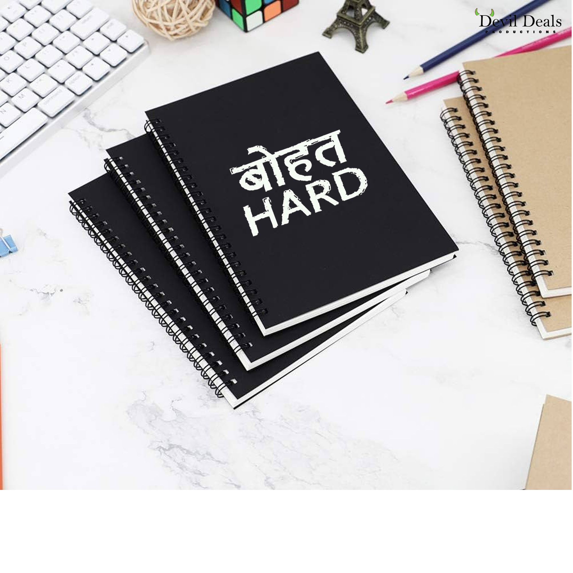 Spiral Notebook Diary A5 200 Pages - Bhot Hard - Image 5