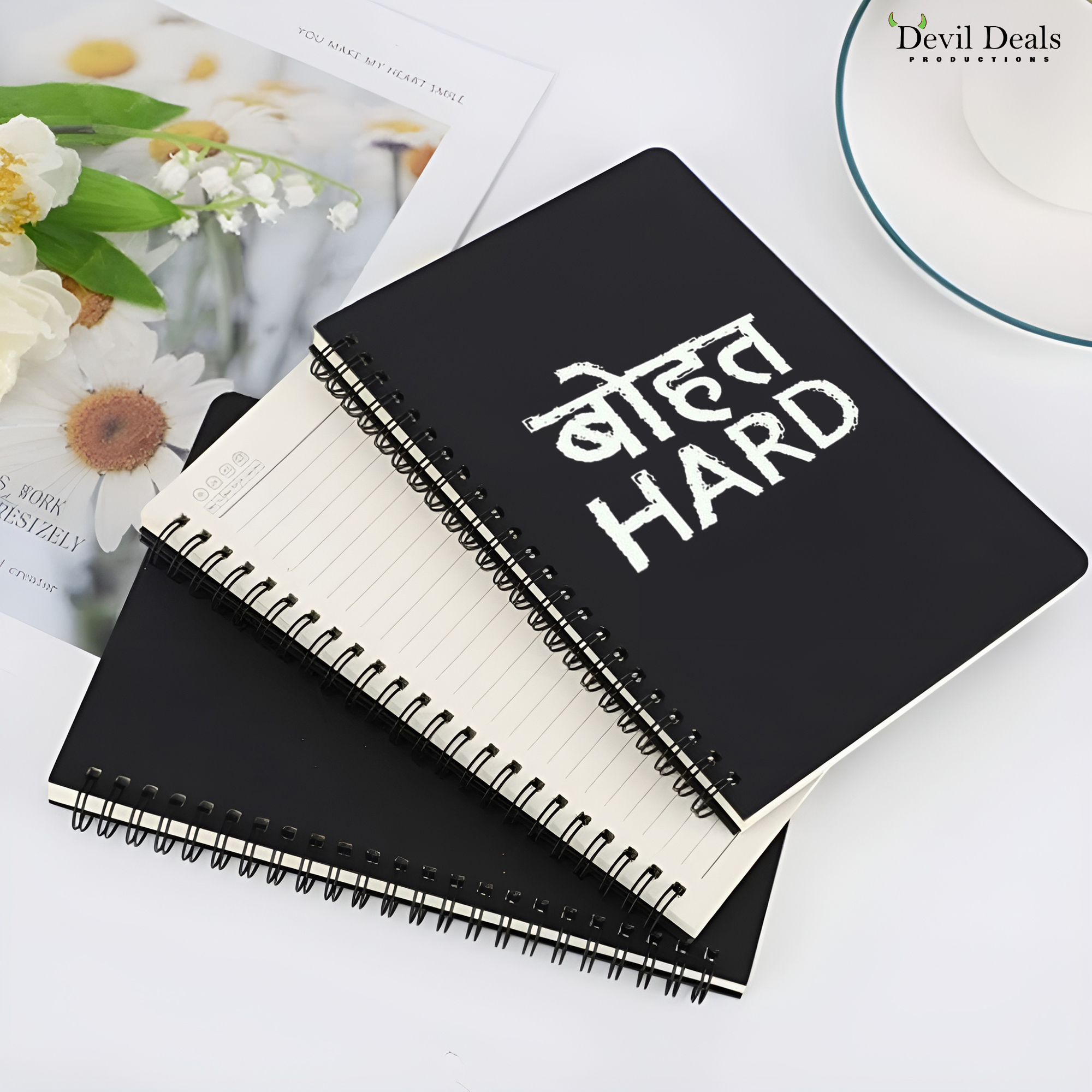 Spiral Notebook Diary A5 200 Pages - Bhot Hard - Image 6