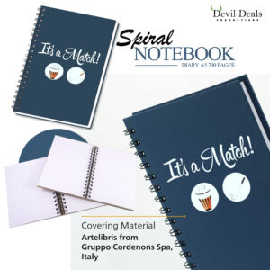 Spiral Notebook Diary A5 200 Pages - Its Match