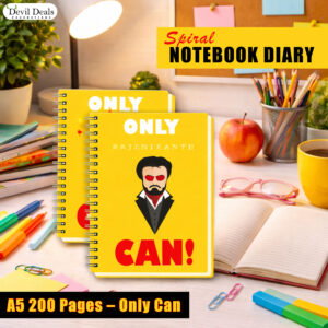 Spiral Notebook Diary A5 200 Pages - Only Can