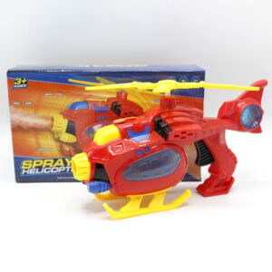 Battery Operated Light Sound Spray Helicopter Gun Toy