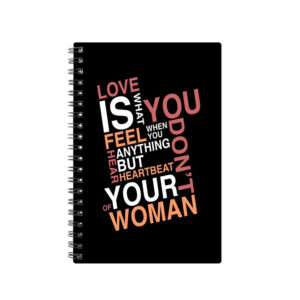 Spiral Notebook Diary A5 200 Pages - love