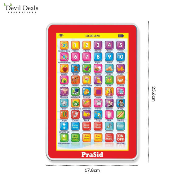 Prasid Mini My Pad English Learning Tablet for kids (Multicolor) - Image 2