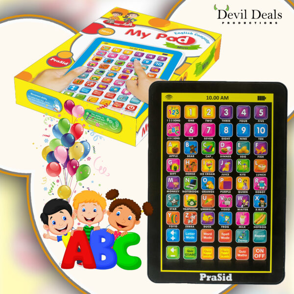 Prasid Mini My Pad English Learning Tablet for kids (Multicolor) - Image 5