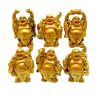 Laughing Buddha Statue (Set of 6) (Small)