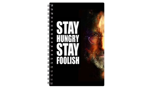 Spiral Notebook Diary A5 200 Pages - Stay Hungry Stay Foolish