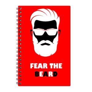 Spiral Notebook Diary A5 200 pages - Fear The Beard