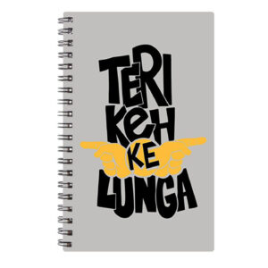 Spiral Notebook Diary A5 200 Pages - Teri Keh Ke Lunga