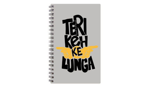 Spiral Notebook Diary A5 200 Pages - Teri Keh Ke Lunga