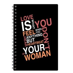 Spiral Notebook Diary A5 200 Pages - love
