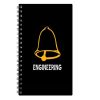 Spiral Notebook Diary A5 200 Pages -Engineering