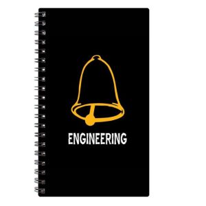 Spiral Notebook Diary A5 200 Pages -Engineering