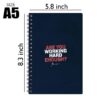 Spiral Notebook Diary A5 200 Pages - Are You Working Hard Enough - Image 2
