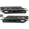 Chrome Decorative 2CL Grill Lines Flow Type Car Side Fender Air Flow Vent - Image 4