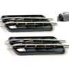 Chrome Decorative 2CL Grill Lines Flow Type Car Side Fender Air Flow Vent - Image 3
