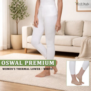 Oswal Premium – Women Thermal Lower – White