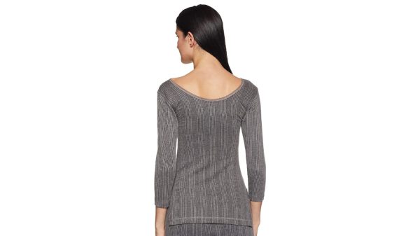 Oswal Premium – Women Thermal Top – Charcoal Grey - Image 3