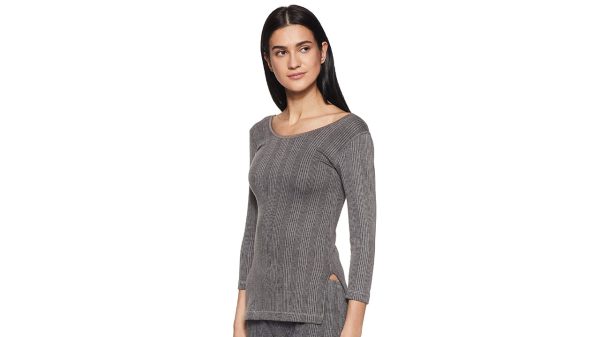 Oswal Premium – Women Thermal Top – Charcoal Grey - Image 4