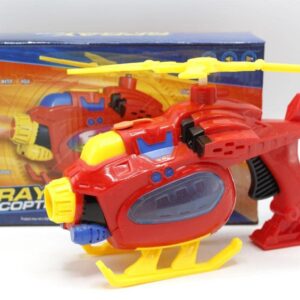 Battery Operated Light Sound Spray Helicopter Gun Toy