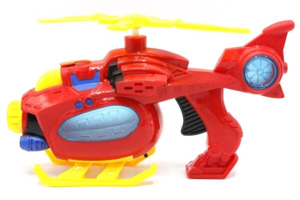 Battery Operated Light Sound Spray Helicopter Gun Toy - Image 4