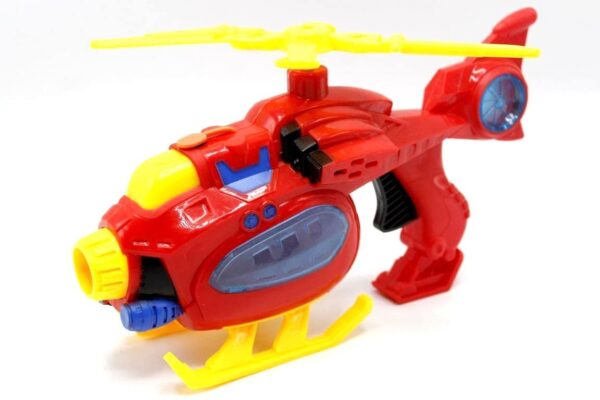 Battery Operated Light Sound Spray Helicopter Gun Toy - Image 2