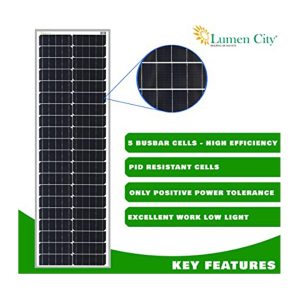Mono Perc Half Cut Solar Panel (75 Watt, 12V )- Pack of 1
