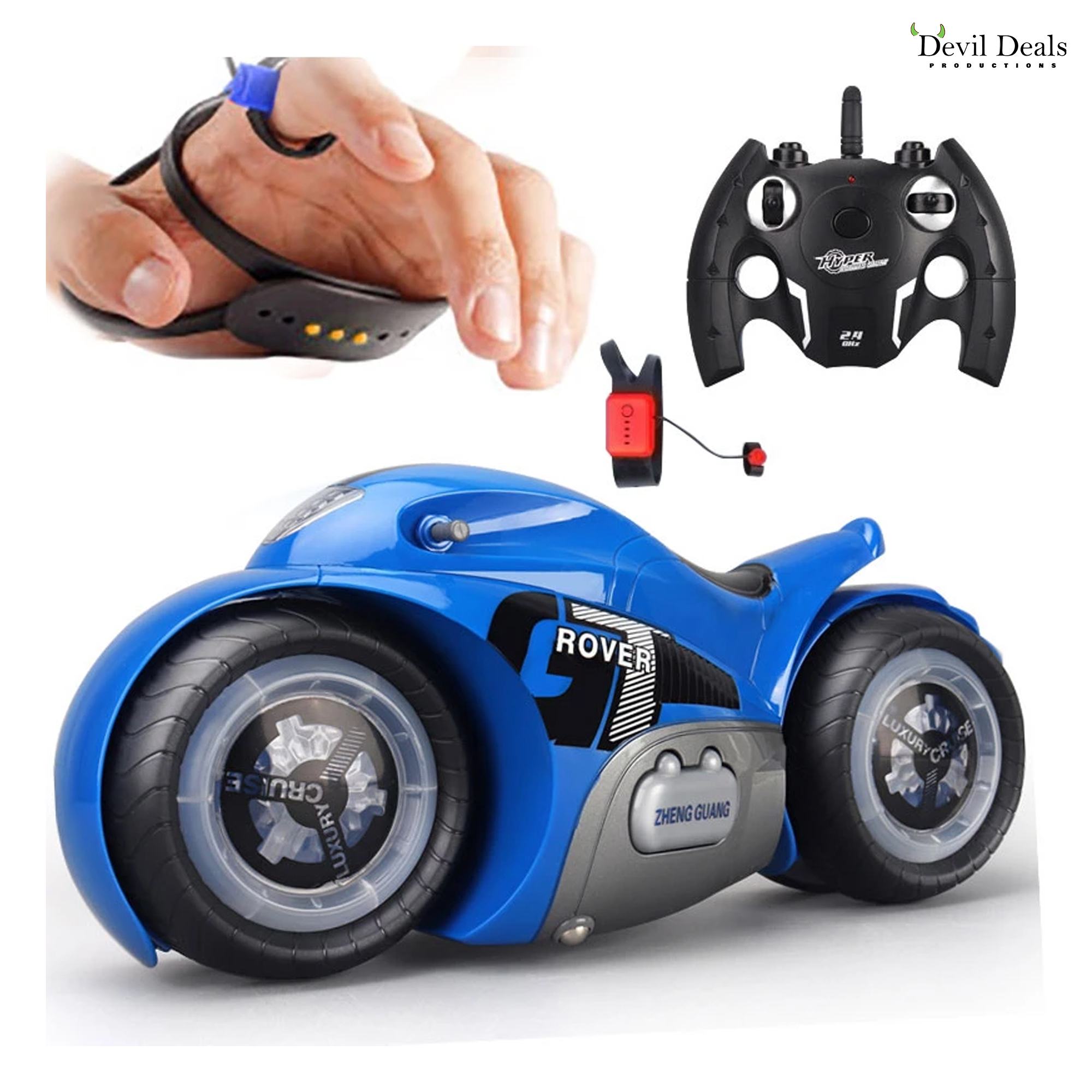 Stunt Drifit Motorcycle 1/14 for kids - Image 2