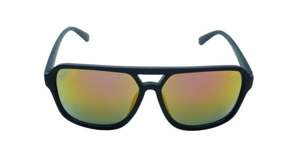 Ainak Men's Square Sunglasses Brown Frame, Green Lens - Image 4