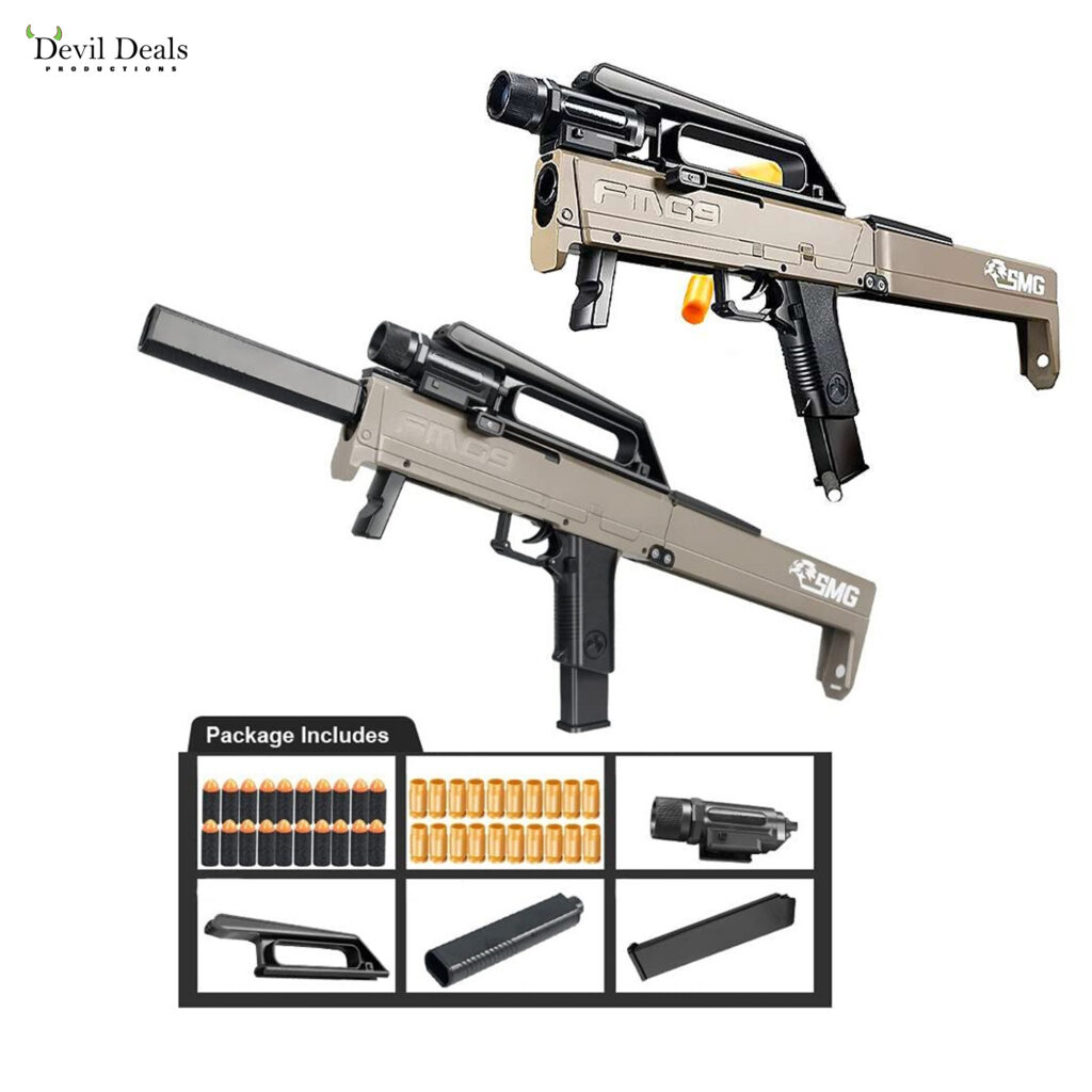 Foldable Machine Gun FMG9 Folding Machine Gun Toy.