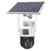 4G Solar Camera: 2MP Dual Lens Outdoor Surveillance for Agriculture, Construction Site,Farm,Garden etc