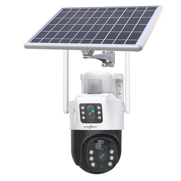 4G Solar Camera: 2MP Dual Lens Outdoor Surveillance for Agriculture, Construction Site,Farm,Garden etc