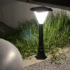 Solar Bollard Light With Pole With RGB Lights