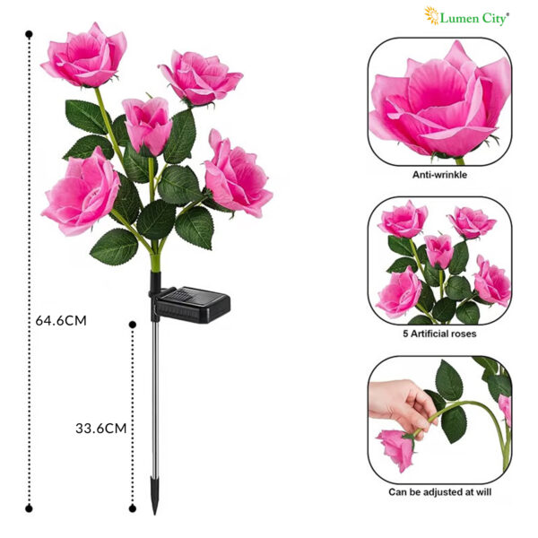 Solar Rose Garden Light Light (Pack of 2) - Image 2