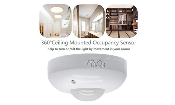 220V-240V Ceiling-Mount PIR Motion Sensor Switch With LUX Sensor Inbuilt Energy Saving Sensor,LUX Adjustment, Time Adjustment,Automatic Sensor 220V - Image 4