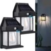 Solar Sconce Outdoor Wall Lights pack of 1 - Image 7