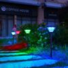 Solar Bollard Light With Pole With RGB Lights - Image 2